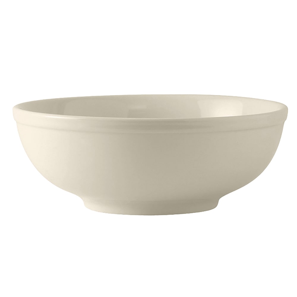 Tuxton BEB-5203 58 oz Round DuraTux®© Menudo/Salad/Pasta Bowl - Ceramic, American White/Eggshell
