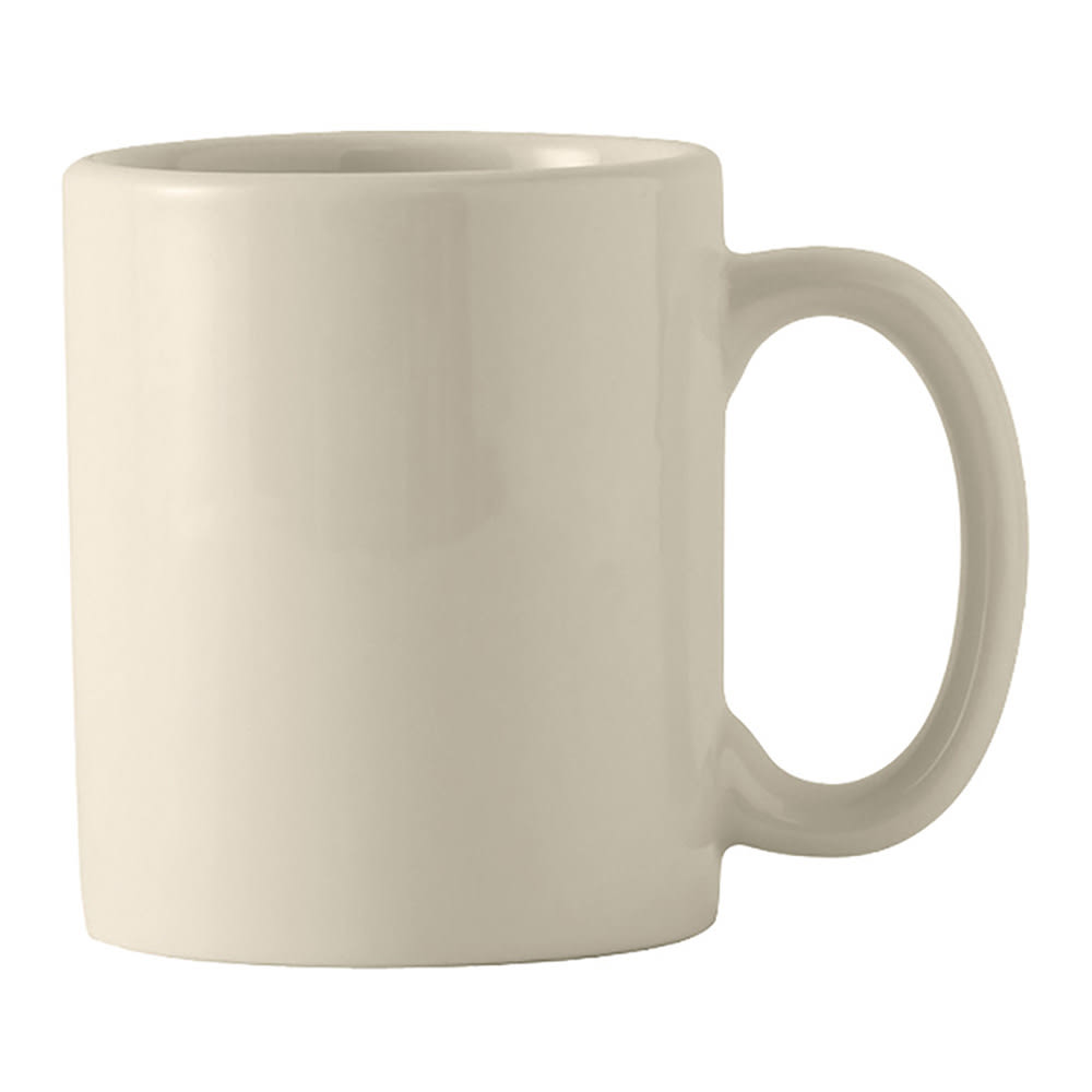Tuxton BEM-1202 12 oz Mug - Ceramic, American White/Eggshell