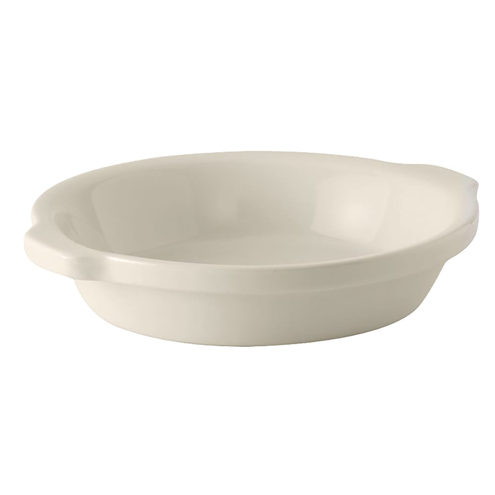 Tuxton BEN-2003 20 oz. DuraTux®© Au Gratin Dish - Ceramic, American White/Eggshell