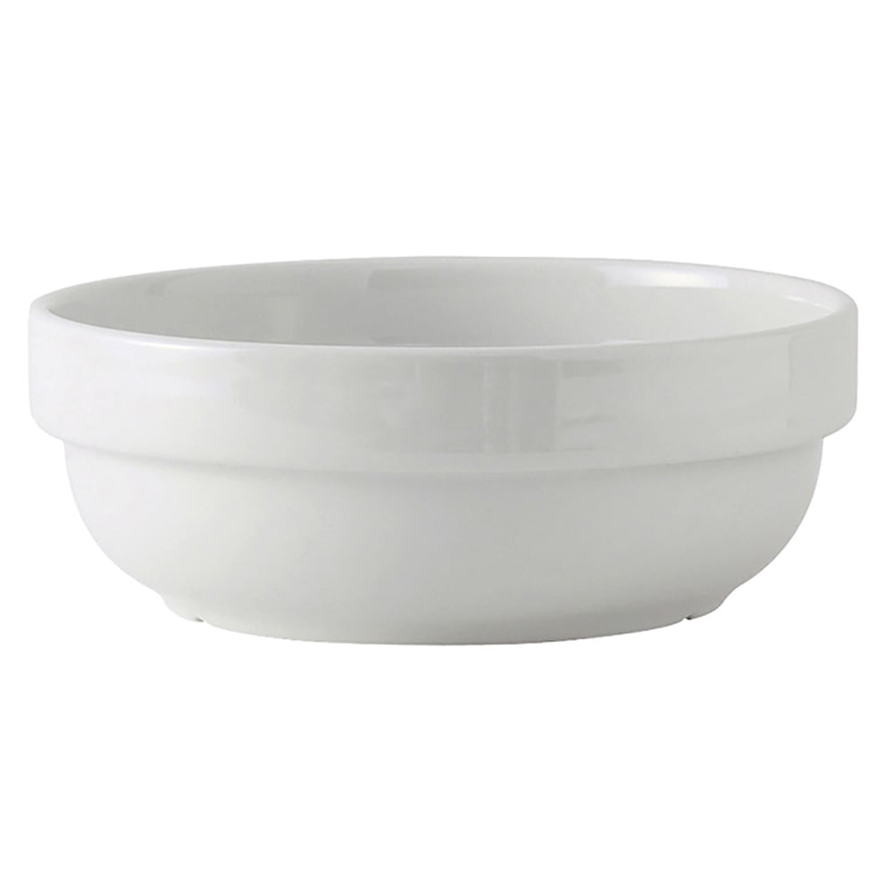 Tuxton BPB-290 29 oz Round DuraTux®© Salad Bowl - China, Porcelain White