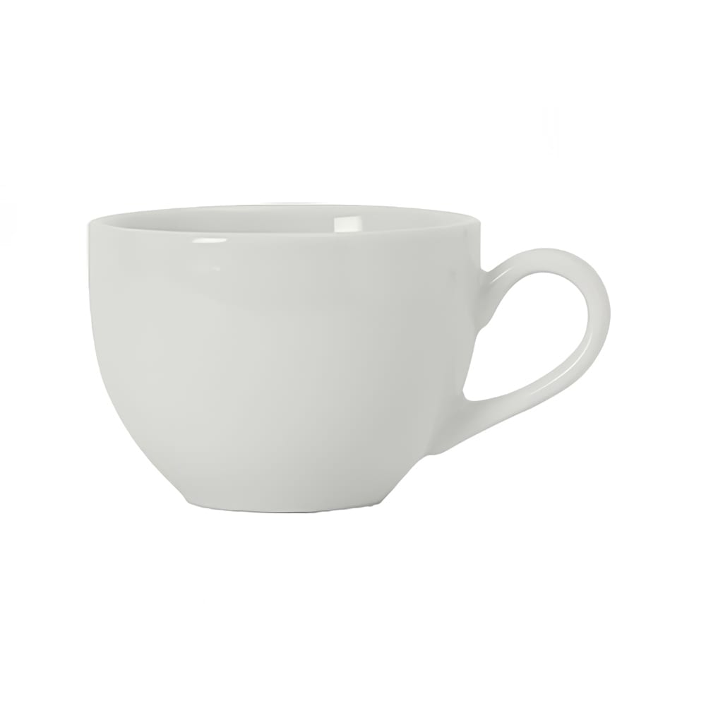 Tuxton BPF-0801 8 oz DuraTux®© Cappuccino Cup - China, Porcelain White