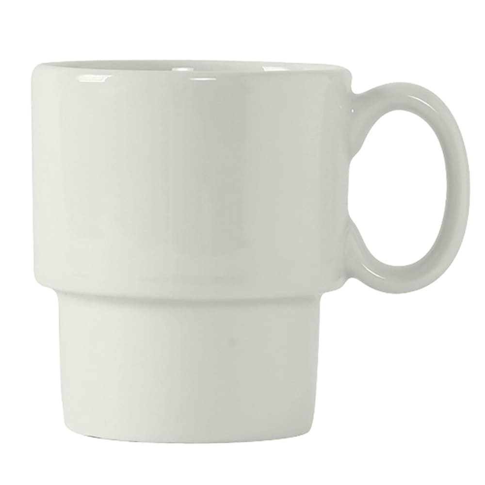Tuxton BPM-1003 10 oz DuraTux®© Mug - China, Porcelain White