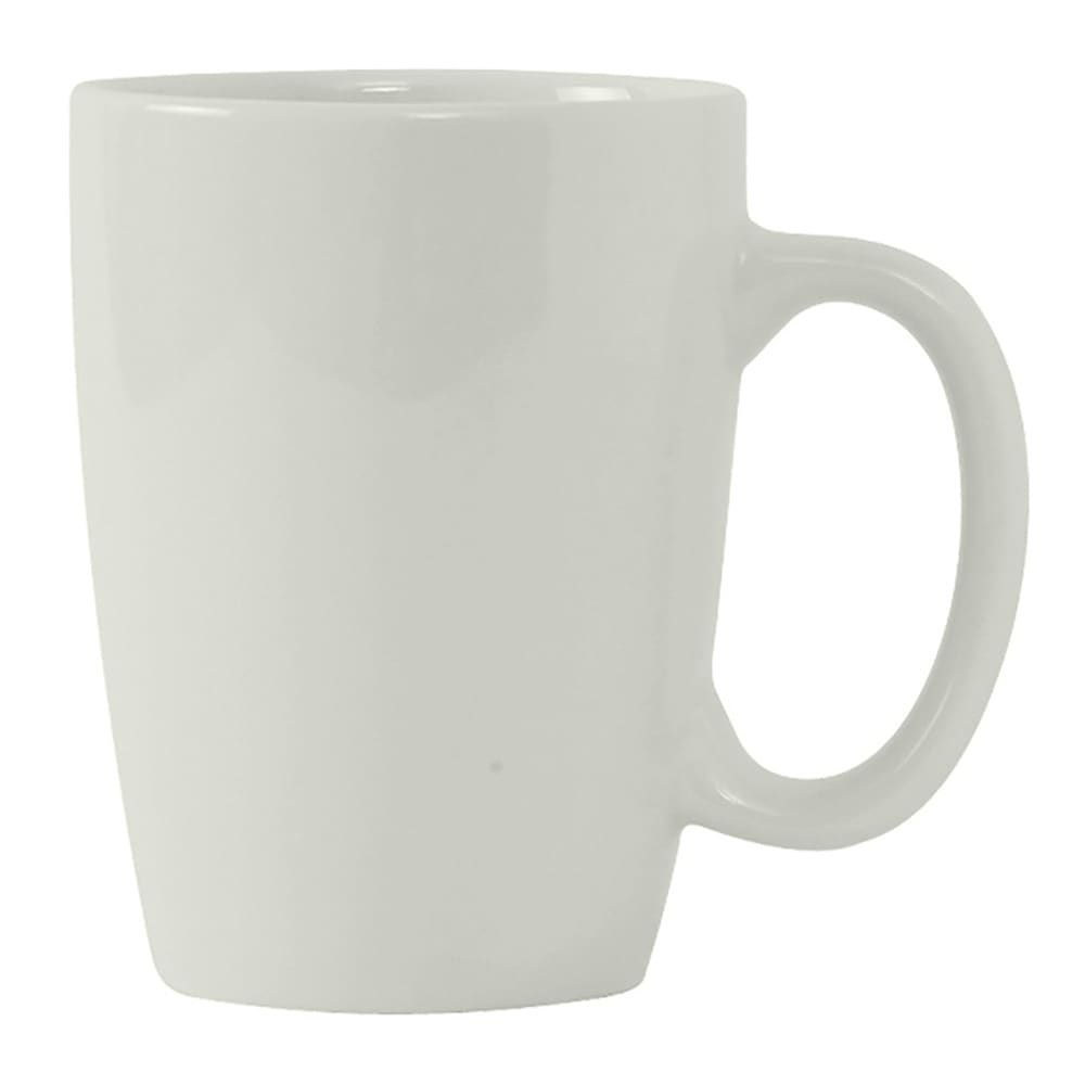 Tuxton BPM-135L 13 1/2 oz Newport Mug - Ceramic, Porcelain White