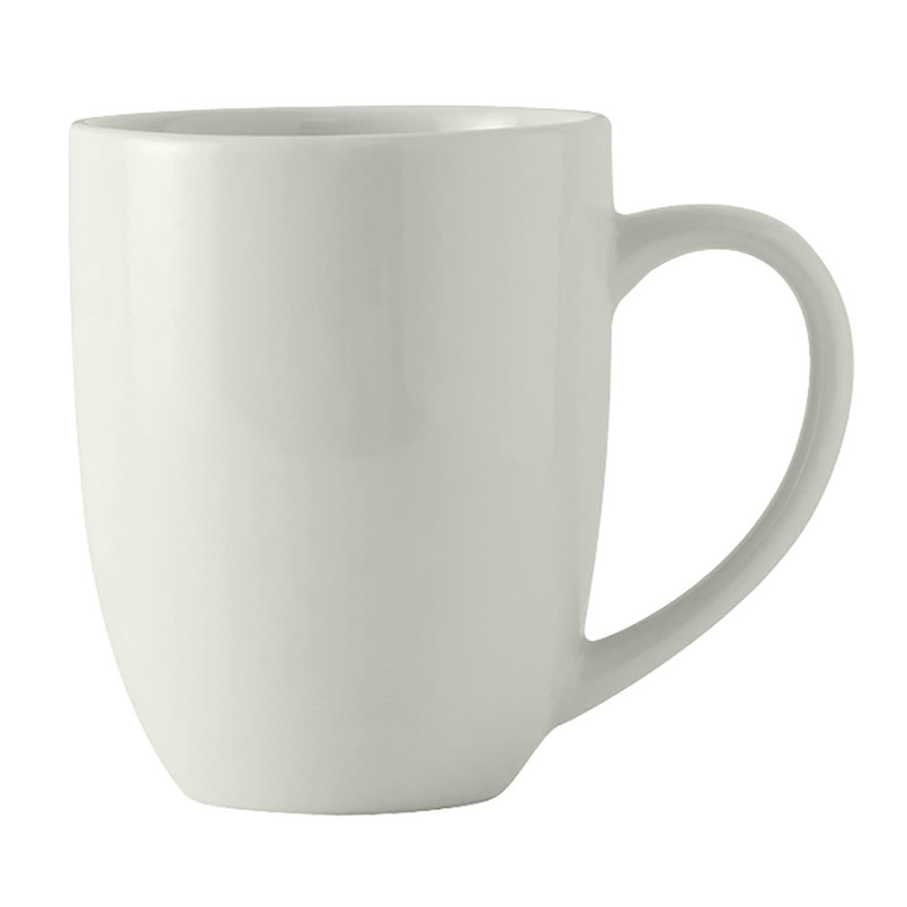 Tuxton BPM-200A 20 oz Milano Mug - Ceramic, Porcelain White