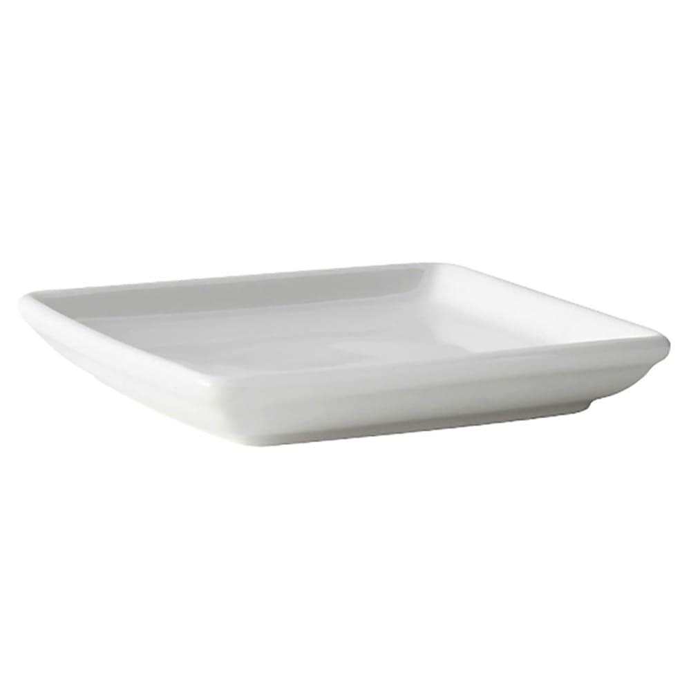 Tuxton BPZ-045H 4 5/8" Square DuraTux®© Tray - China, Porcelain White