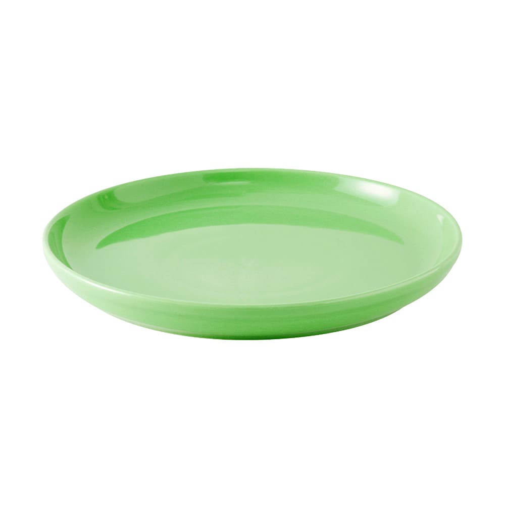 Tuxton BTA-1315 13 1/8" Round Concentrix®© Pizza/Serving Plate - Ceramic, Cilantro