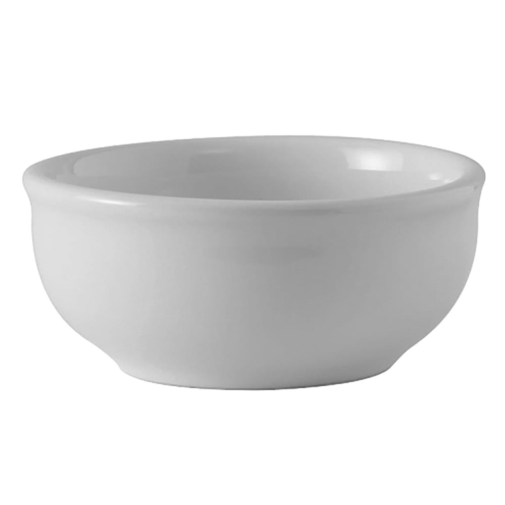 Tuxton BWB-050E 5 oz DuraTux®© Sauce/Salsa Dish - Ceramic, White