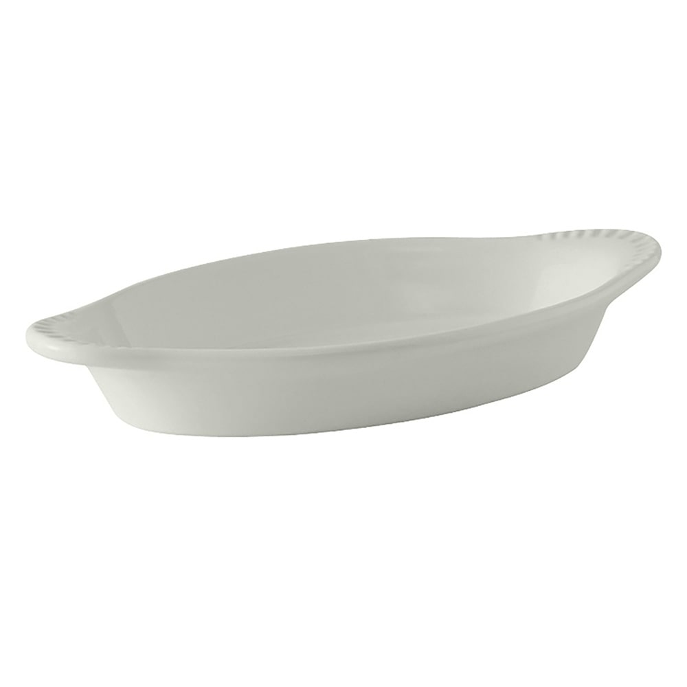 Tuxton BWN-080 8 oz. Oval, Ceramic Welsh Rarebit, White