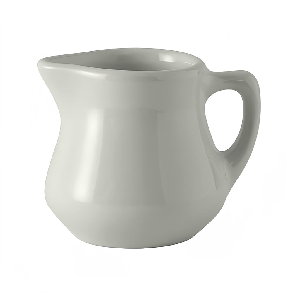 Tuxton BWR-035 3 1/2 oz DuraTux® Creamer - Ceramic, American White