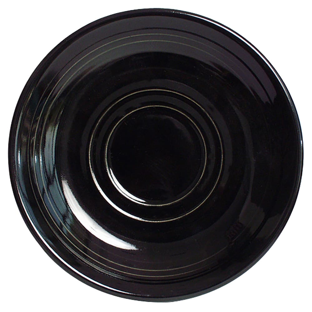 Tuxton CBE-060 6" Round Concentrix®© Saucer - Ceramic, Black