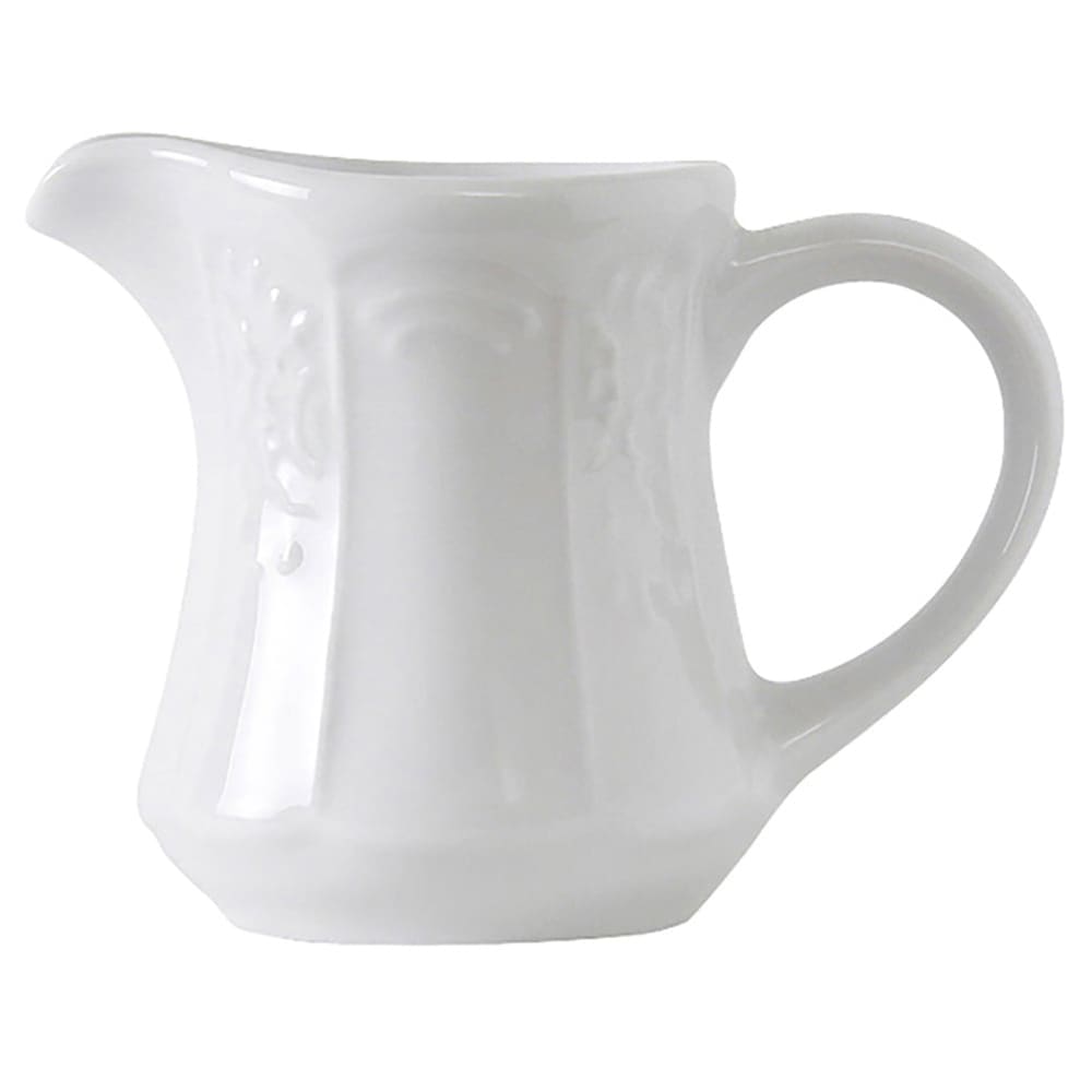 Tuxton CHR-125 12 1/2 oz Chicago Gravy Boat - China, Porcelain White