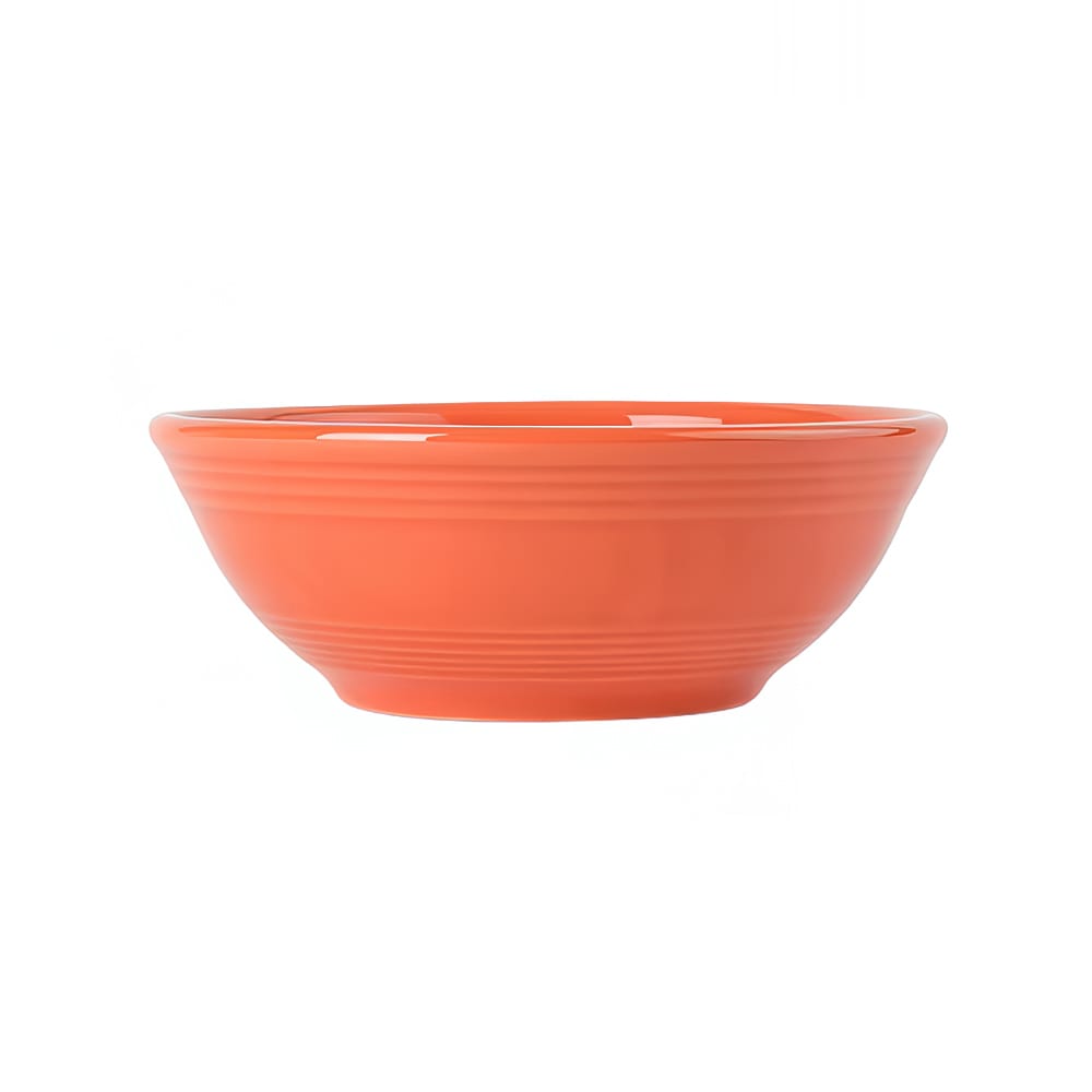 Tuxton CPB-1303 13 oz Round Nappie Bowl - China, Papaya