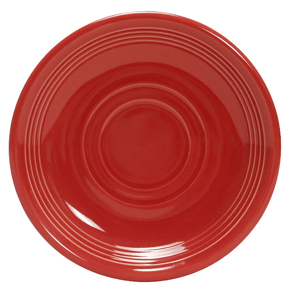 Tuxton CQE-060 6" Round Concentrix®© Saucer - Ceramic, Cayenne