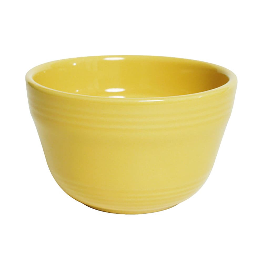 Tuxton CSB-0752 7 1/2 oz Round Concentrix Bouillon Bowl - Ceramic, Saffron