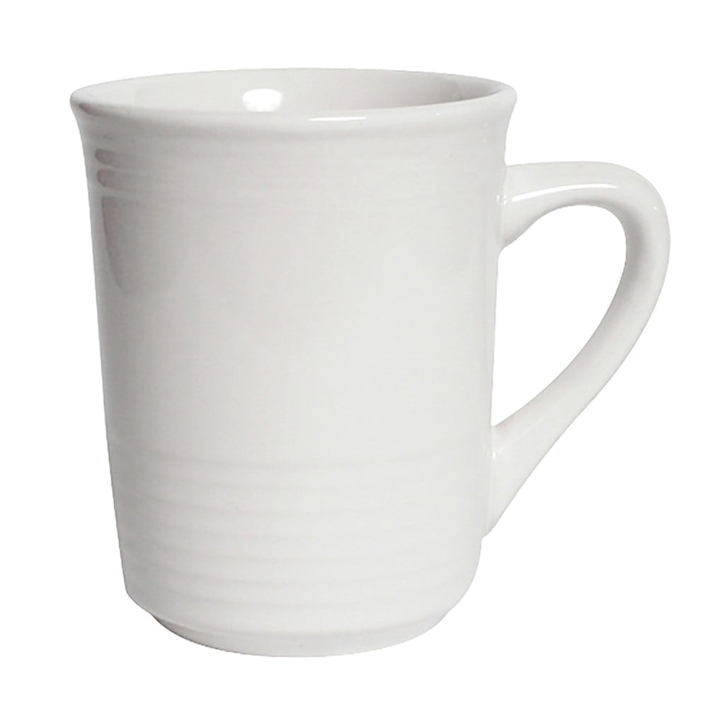 Tuxton CWM-085 8 oz Concentrix®© Gala Mug - Ceramic, White