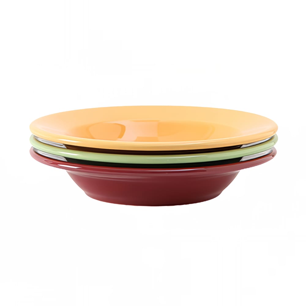 Tuxton DYD-090 12 1/2 oz Round DuraTux®© Soup Bowl - Ceramic, Assorted Colors