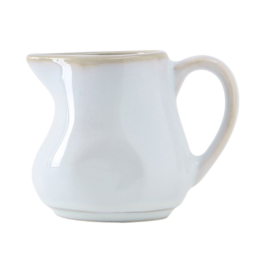 Tuxton GAA-100 4 oz TuxTrendz®© Artisan Creamer - Ceramic, Agave/Beige