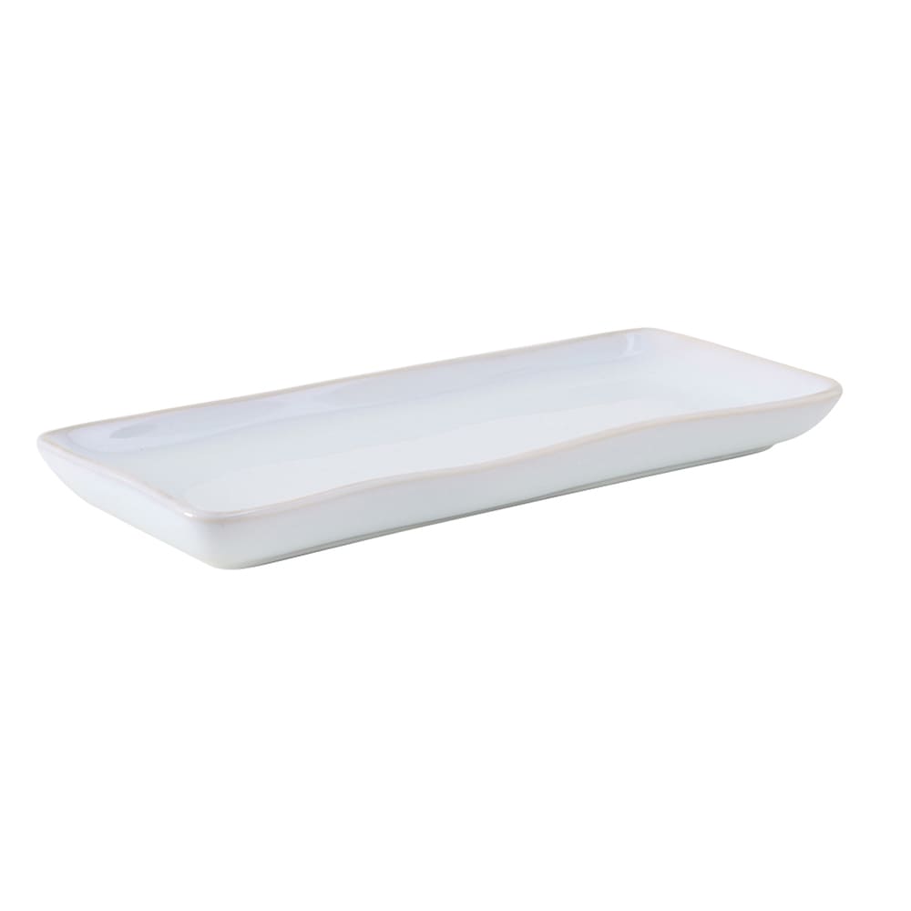 Tuxton GAA-550 11 5/8" x 5 1/8" Rectangular Artisan Tray - Ceramic, Agave