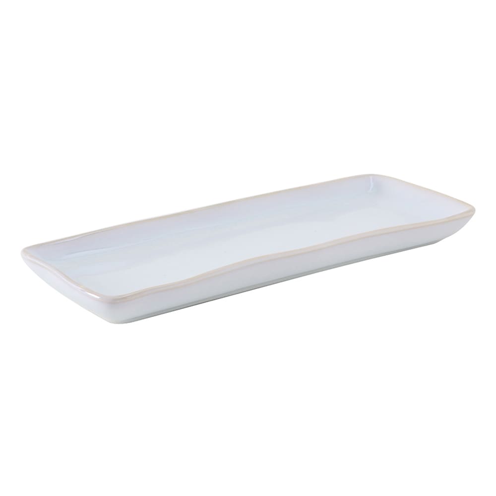 Tuxton GAA-551 13 3/4" x 5" Rectangular Artisan Tray - Ceramic, Agave