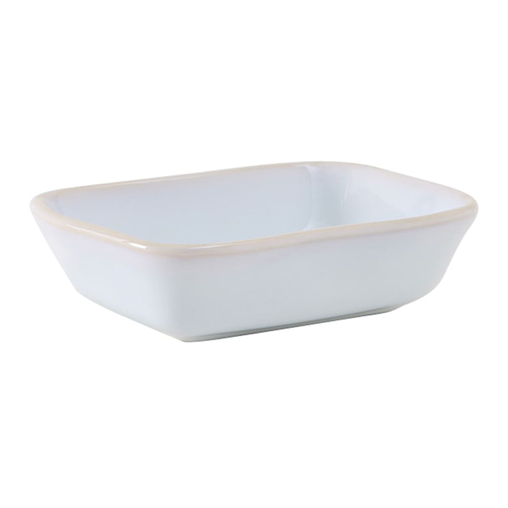 Tuxton GAA-552 8 oz Rectangular Artisan Side Dish - Ceramic, Agave