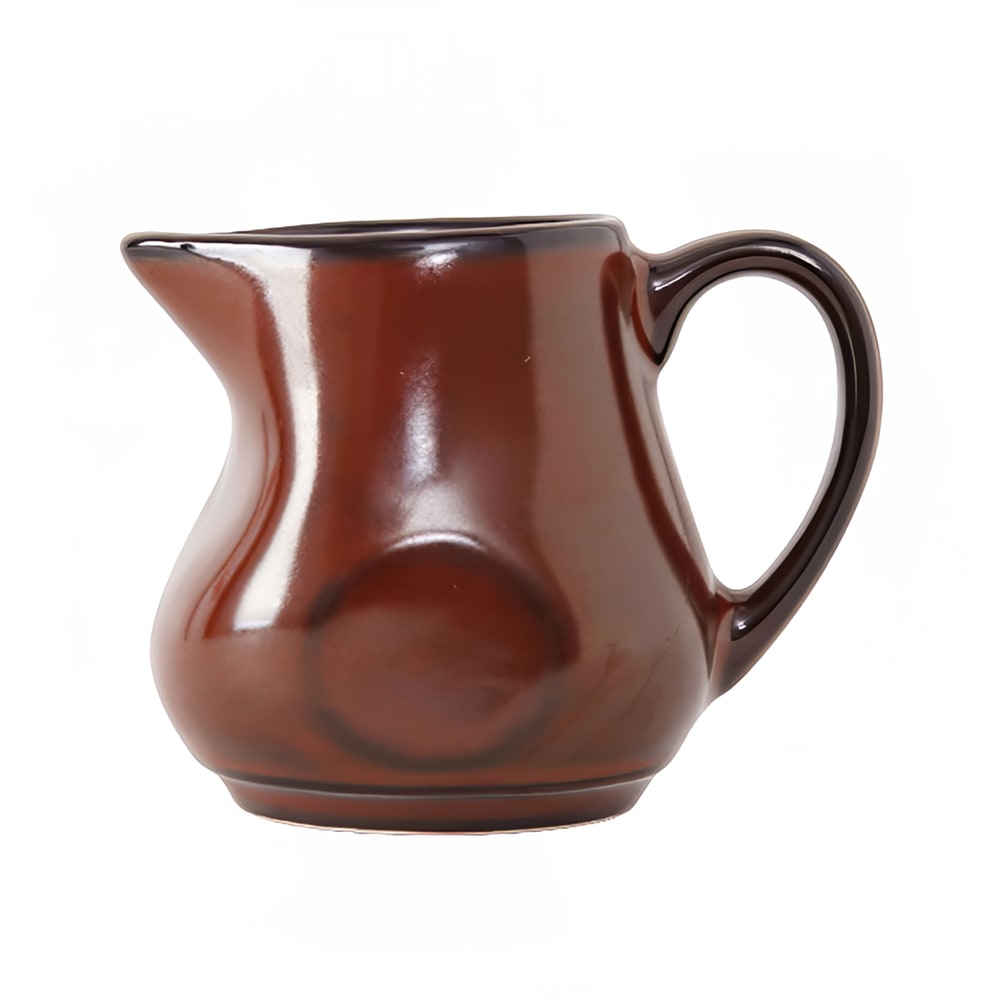 Tuxton GAR-100 4 oz TuxTrendz®© Artisan Creamer - Ceramic, Red Rock