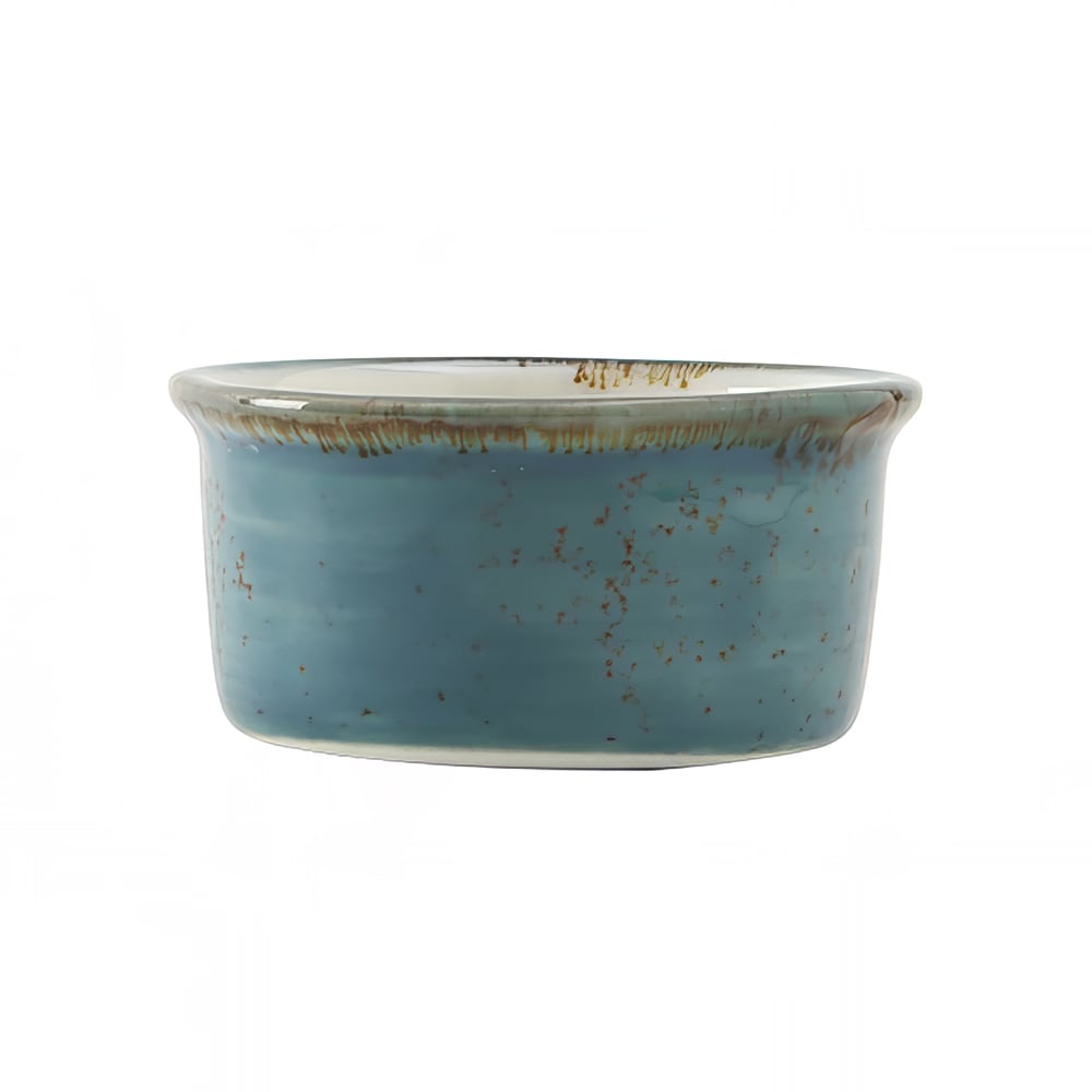 Tuxton GGE-752 2 1/2 oz Artisan Geode Ramekin - Porcelain, Azure