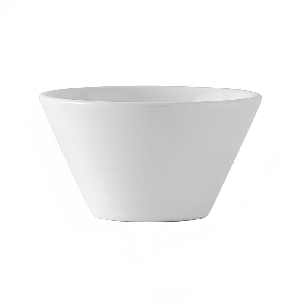Tuxton GLP-040 8 oz Round TuxTrendz Linx Bouillon Bowl - Ceramic, Porcelain White