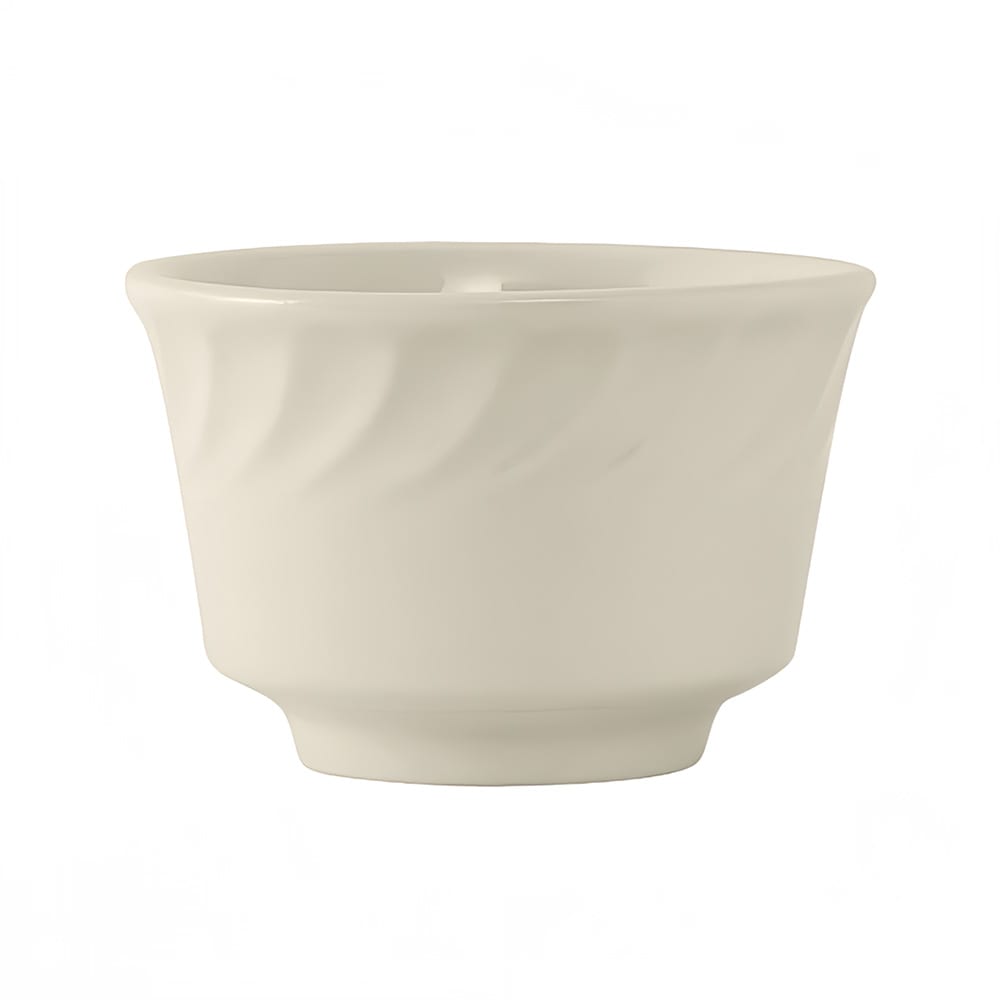 Tuxton MEB-0802 8 oz Round Meridian Bouillon Bowl - Ceramic, American White