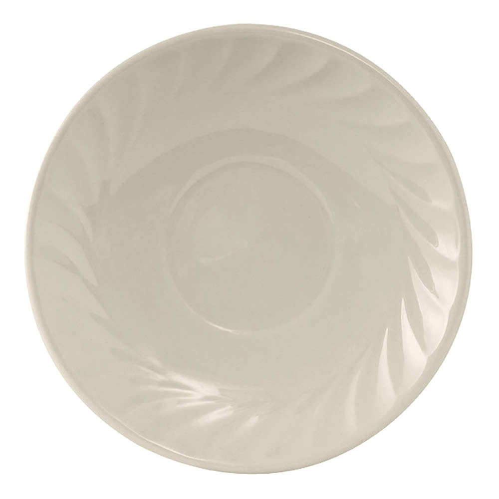 Tuxton MEE-056 5 3/4" Round Meridian Saucer - Ceramic, American White