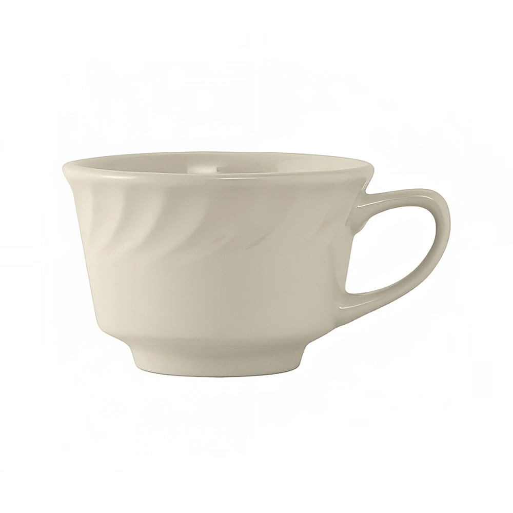 Tuxton MEF-080 8 oz Meridian Cup - Ceramic, American White