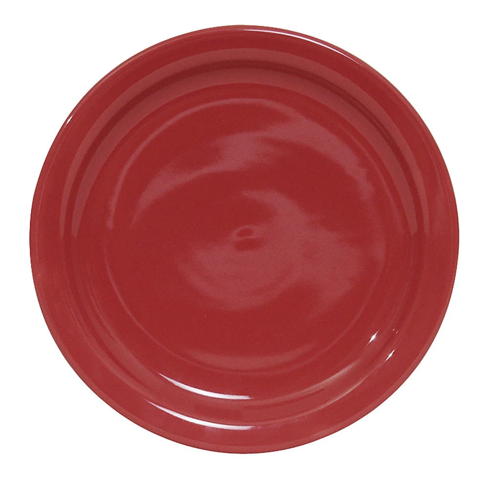 Tuxton NQA-090 9" Round Plate - Ceramic, Cayenne