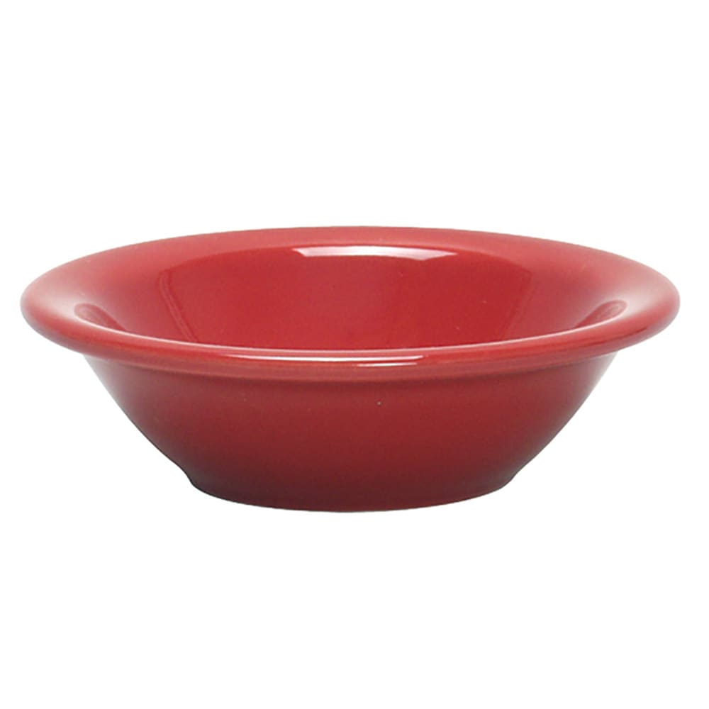 Tuxton NQD-045 3 1/2 oz Round TuxCare®© Fruit Dish - Ceramic, Cayenne