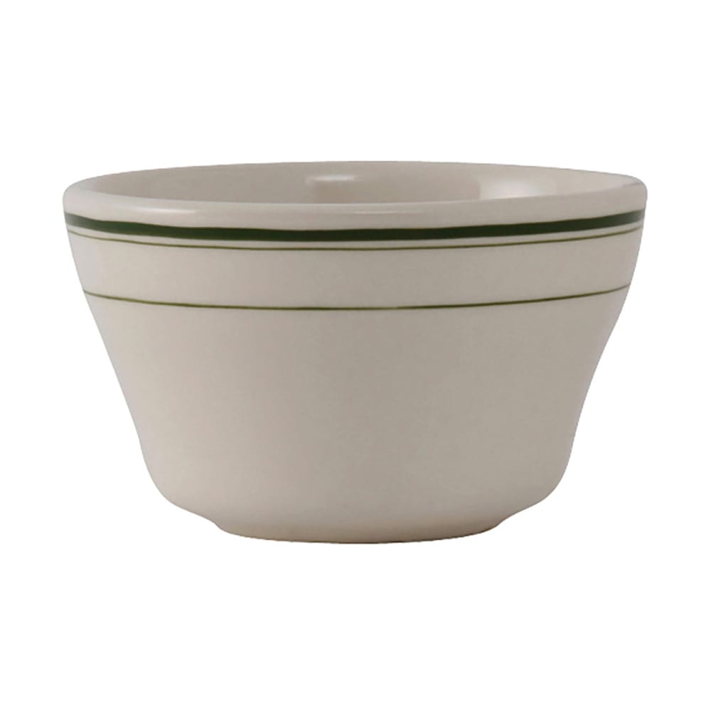 Tuxton TGB-004 8 oz Round Green Bay Bouillon Bowl - Ceramic, American White