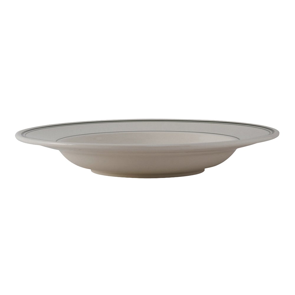 Tuxton TGB-125 26 oz Round Green Bay Pasta Bowl - Ceramic, American White/Eggshell