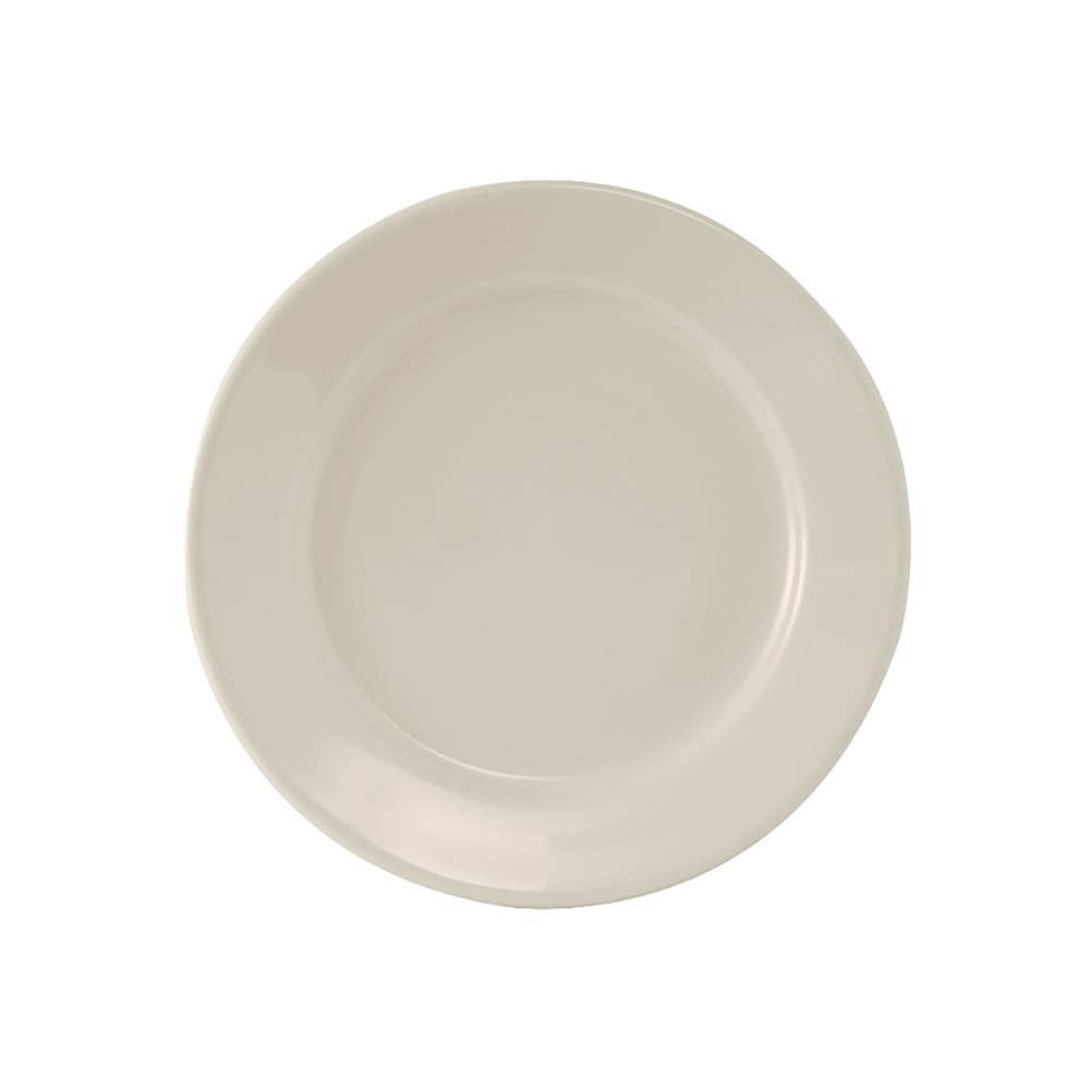 Tuxton TRE-006 6 5/8" Round Reno Plate - Ceramic, American White/Eggshell