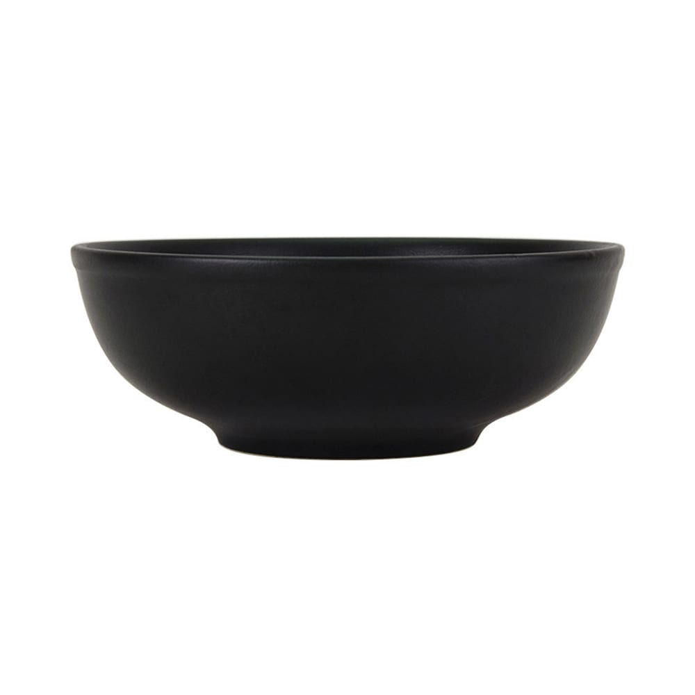 Tuxton VBB-5203 58 oz Round Zion Menudo/Salad/Pasta Bowl - Porcelain, Black