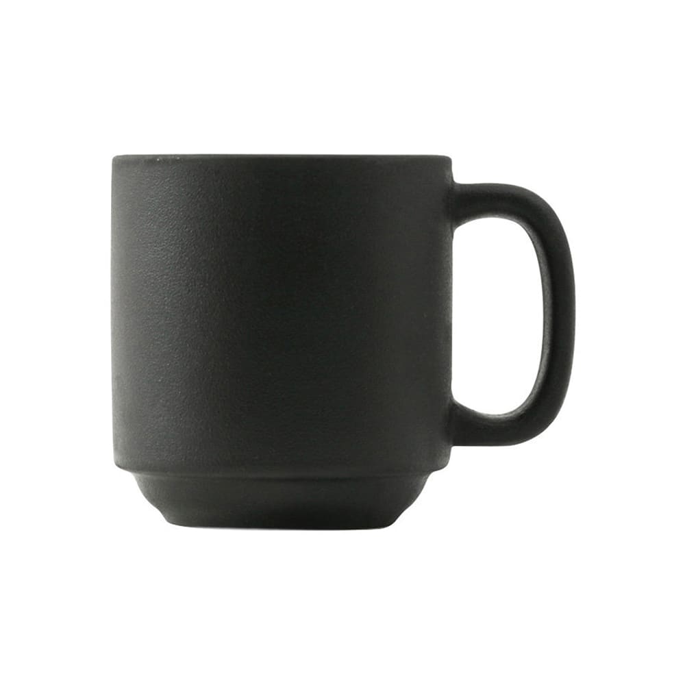 Tuxton VBM-110J 11 oz Zion Yukon Mug - Porcelain, Black