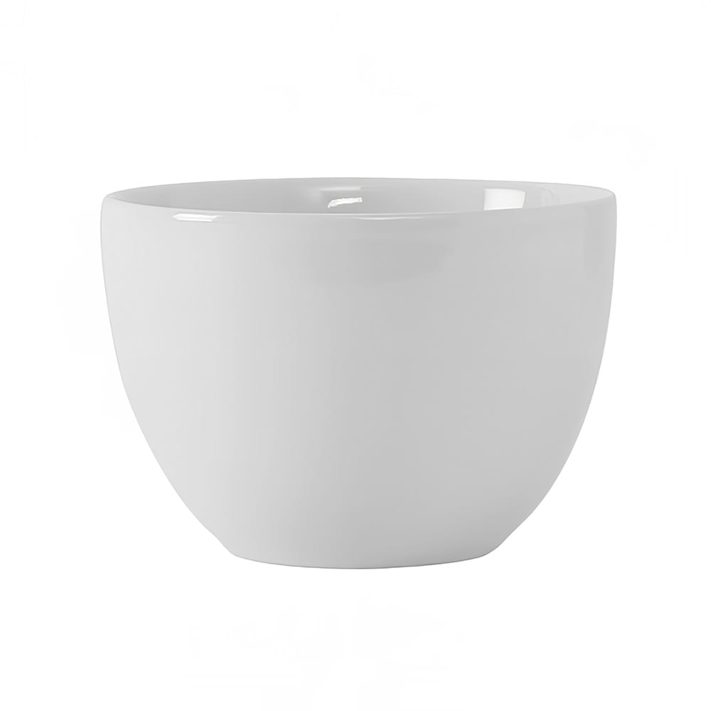 Tuxton VPB-120 12 oz Round Florence Bouillon Bowl - Ceramic, Porcelain White