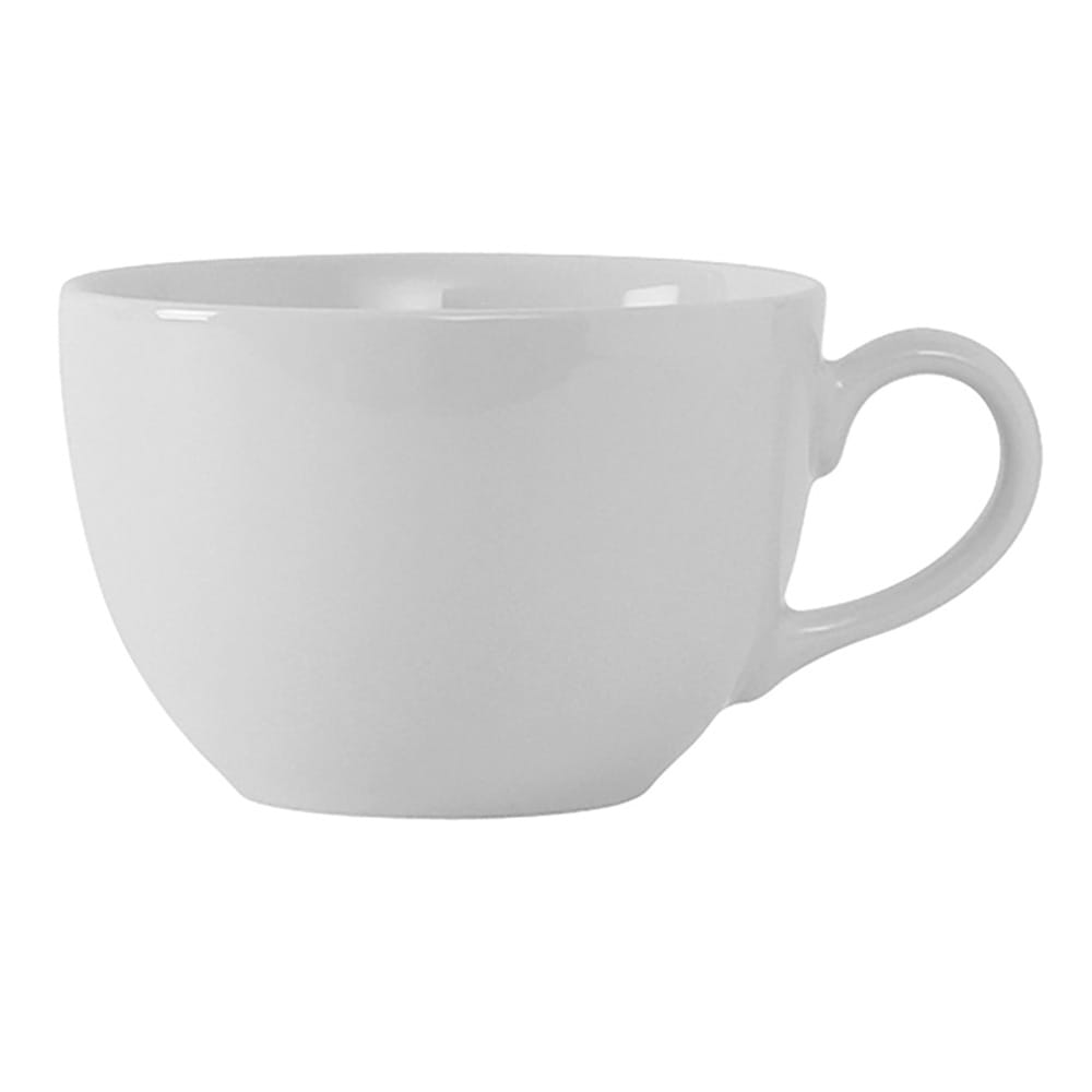 Tuxton VPF-1002 10 oz Florence Cup - Ceramic, Porcelain White