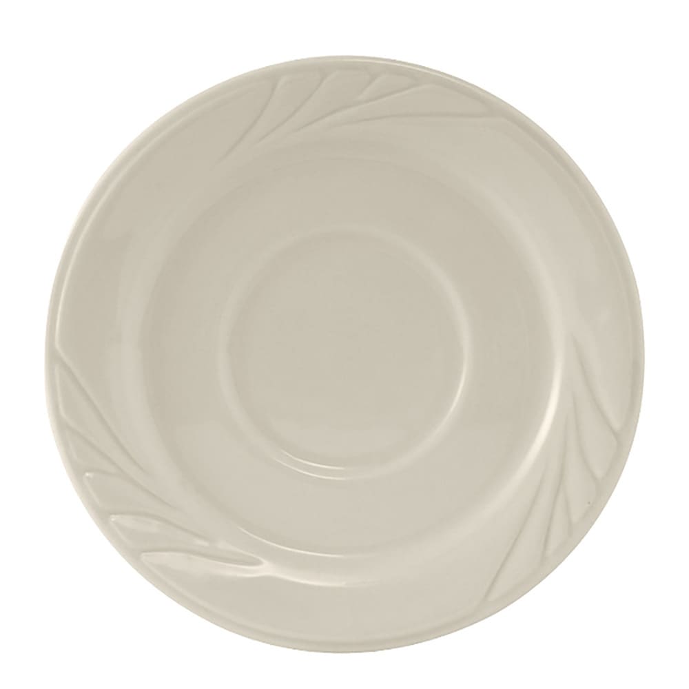 Tuxton YEE-054 5 1/2" Round Monterey Saucer - Ceramic, American White