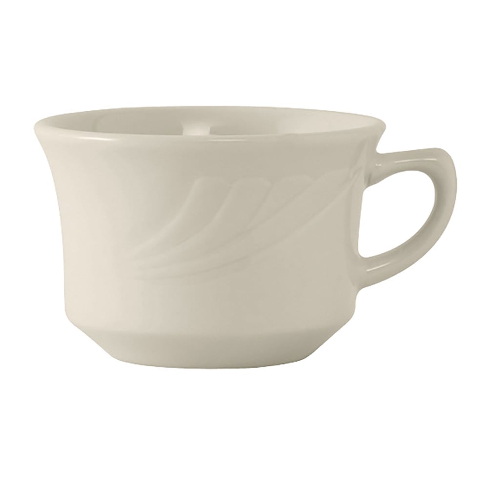 Tuxton YEF-0752 7 oz Monterey Cup - Ceramic, American White
