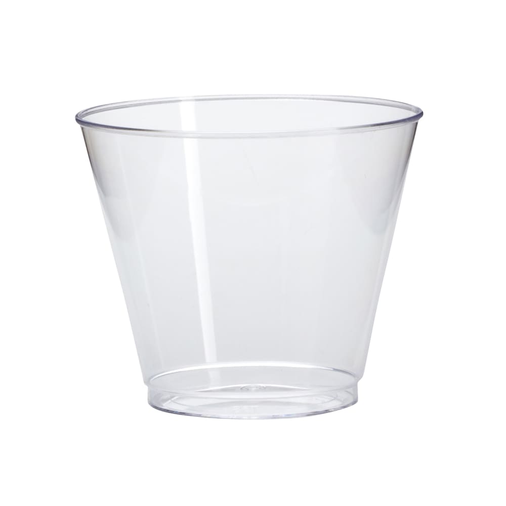 WNA T9S 9 oz Clear Polystyrene Tumbler