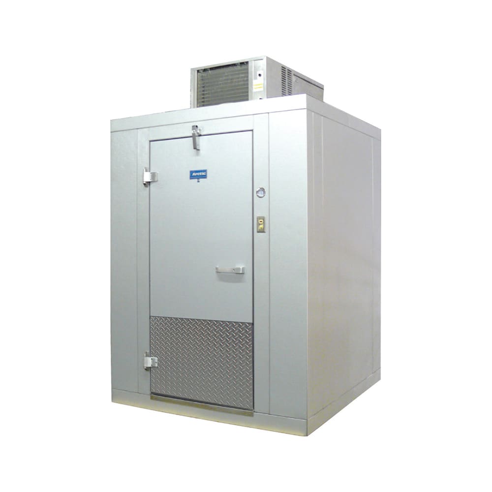 Arctic 8' x 12' Blue Line Indoor Walk-in Freezer w/ Top-Mounted Compressor - Floor (BL0812-F-SC)