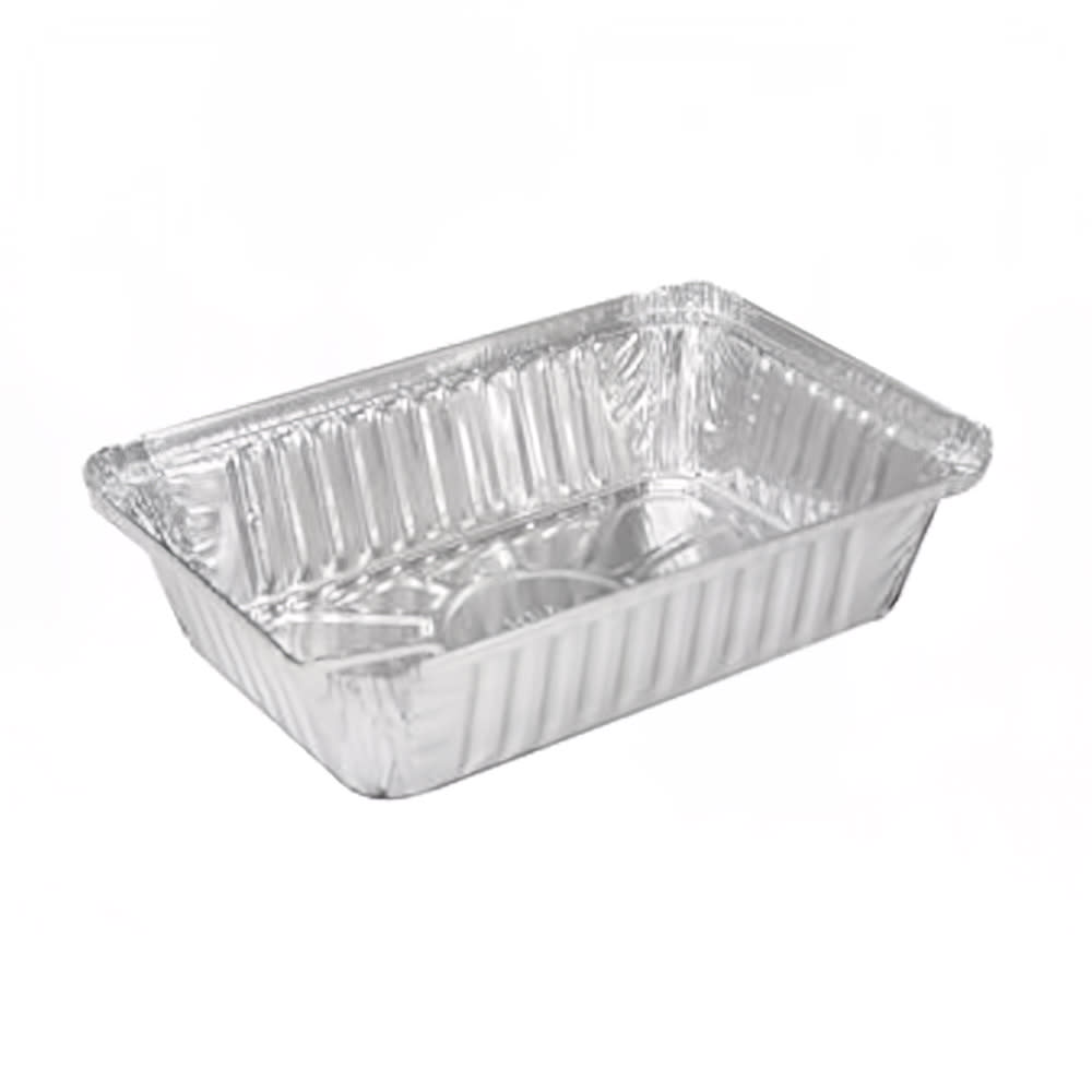 Handi-Foil Handi-Stax Oblong Pan w/ Board Lid - 8 7/16" x 5 15/16", Aluminum Foil (2062-30-250W)