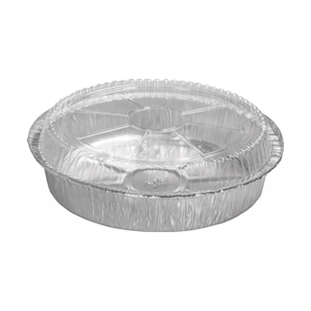 Handi-Foil Handi-Stax 9" Round Disposable Foil Pan w/ Dome Lid (2046-30-250W)