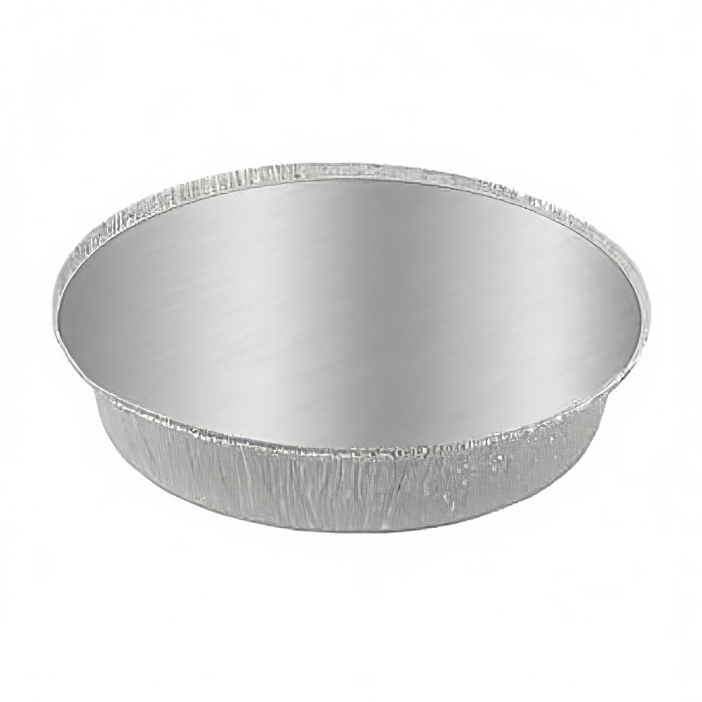 Handi-Foil 8" Round Disposable Foil Pan w/ Board Lid (2058-30-200W)