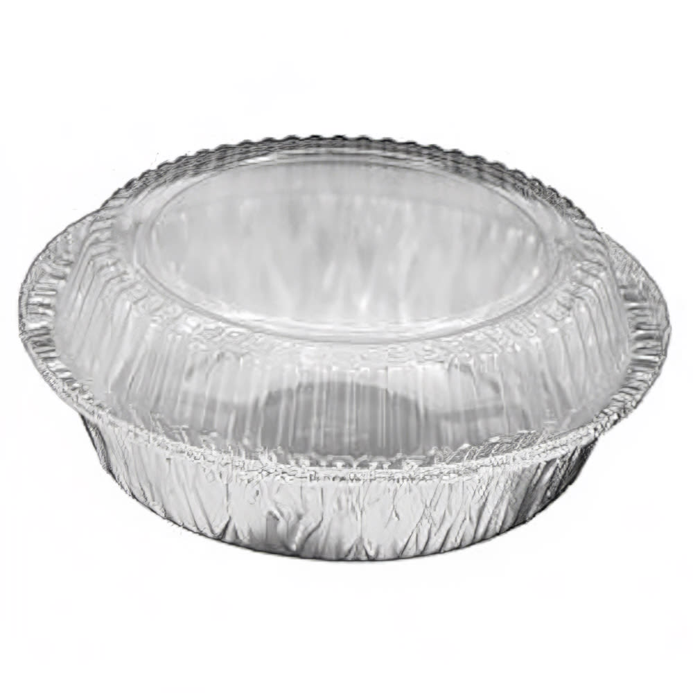 Handi-Foil Handi-Stax 7" Round Disposable Foil Pan w/ Dome Lid (2047-25-250WDL)