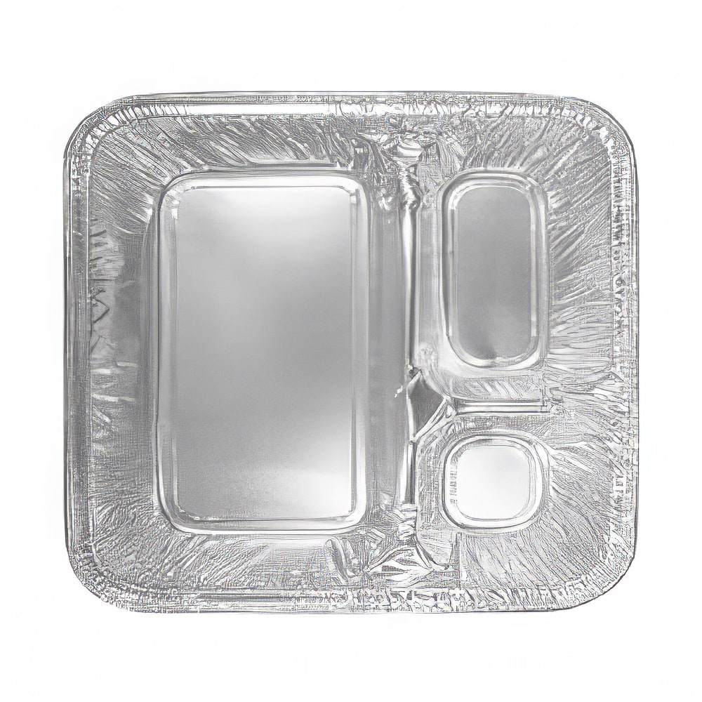 Handi-Foil Handi-Stax Oblong Pan w/ Board Lid - 8 3/4" x 6 5/8", Aluminum Foil (2045-35-250WL)