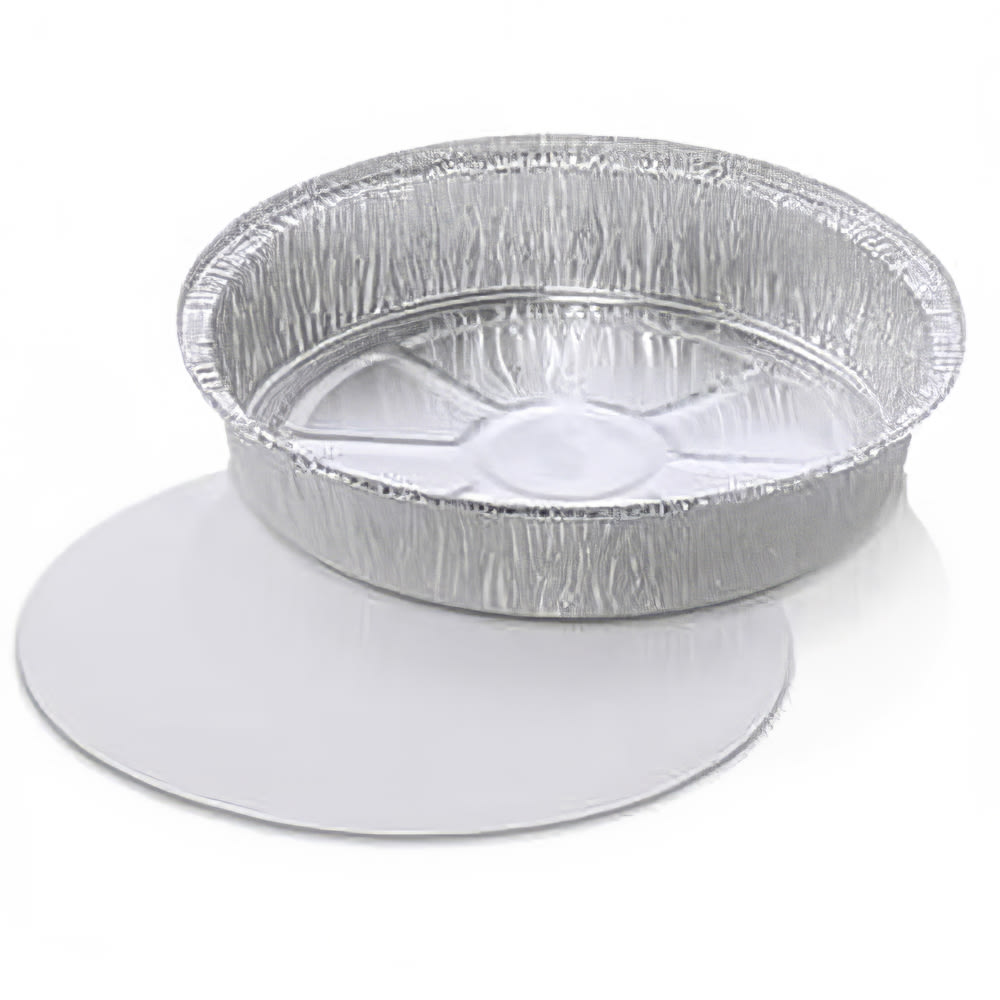 Handi-Foil JCO 9" Round Disposable Foil Pan w/ Board Lid (8090COMBO)