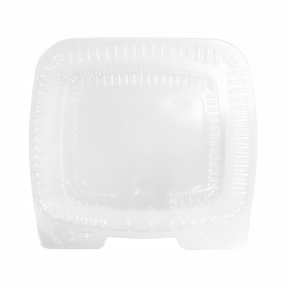 Handi-Foil Handi-Lock Hinged Lid Food Container - 10"L x 10"W x 3"H, Plastic, Clear (6010S-200)